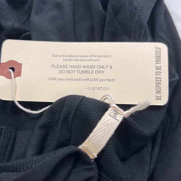 Lanston REVOLVE active keyhole front tank Black NWT size small - Picture 9 of 11